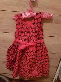 Sukienka dla dziewczynki na 12 18 miesięcy roczek święta wizytowa 80