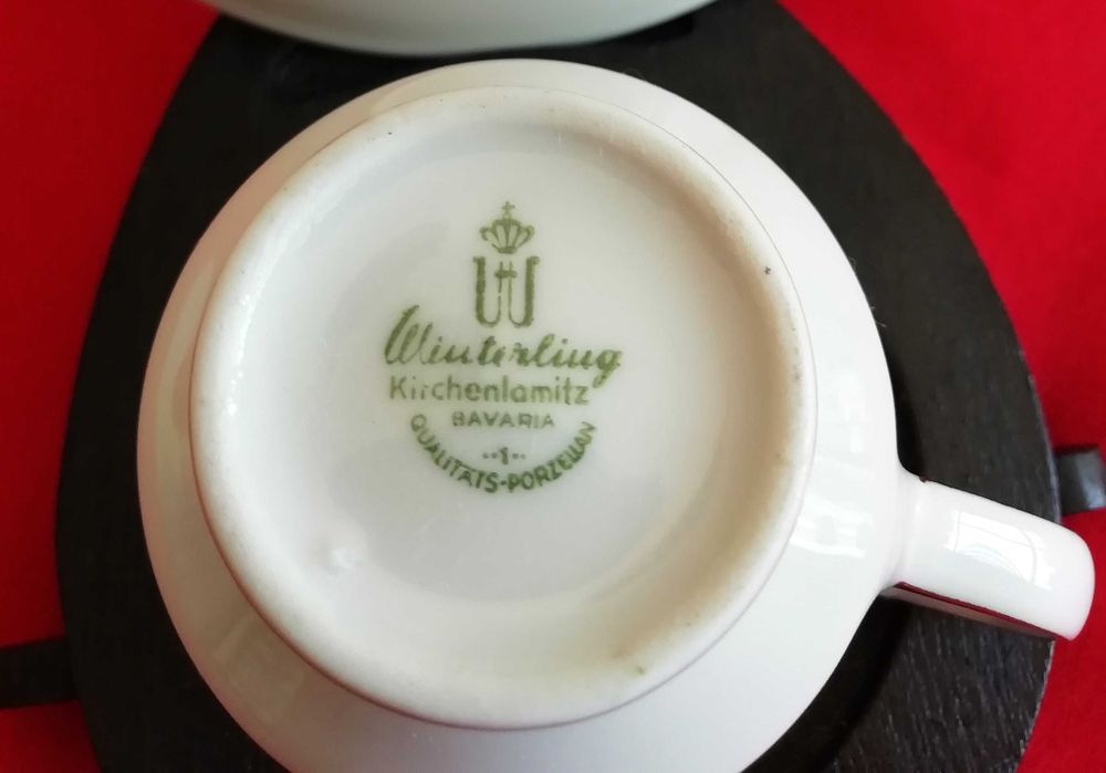 Chávena de café em porcelana fina Winterling Kirchenlamitz Bavaria
