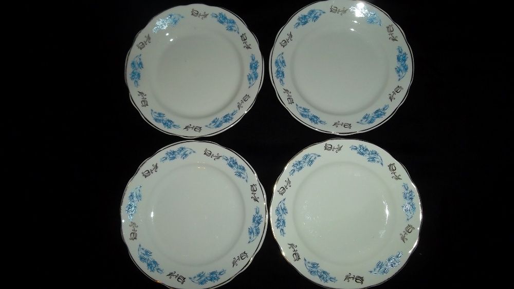 Продам новые тарелки тарелочки, голубые цветочки. Посуда СССР 6шт+4шт