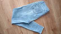 Spodnie damskie jeans przecierane