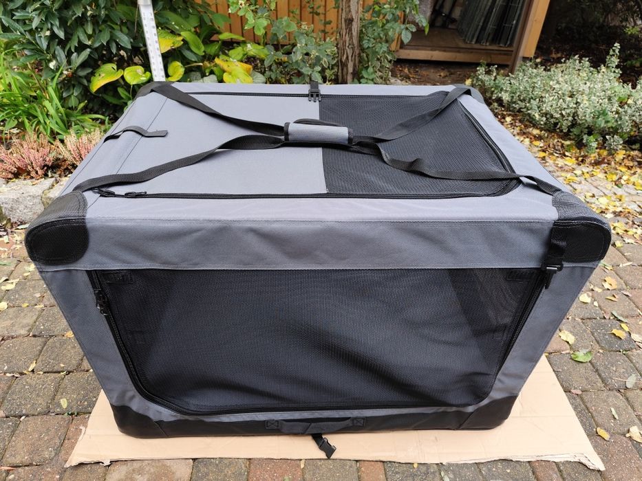 Materiałowy transporter dla psów, kojec 91x62x59 cm używany