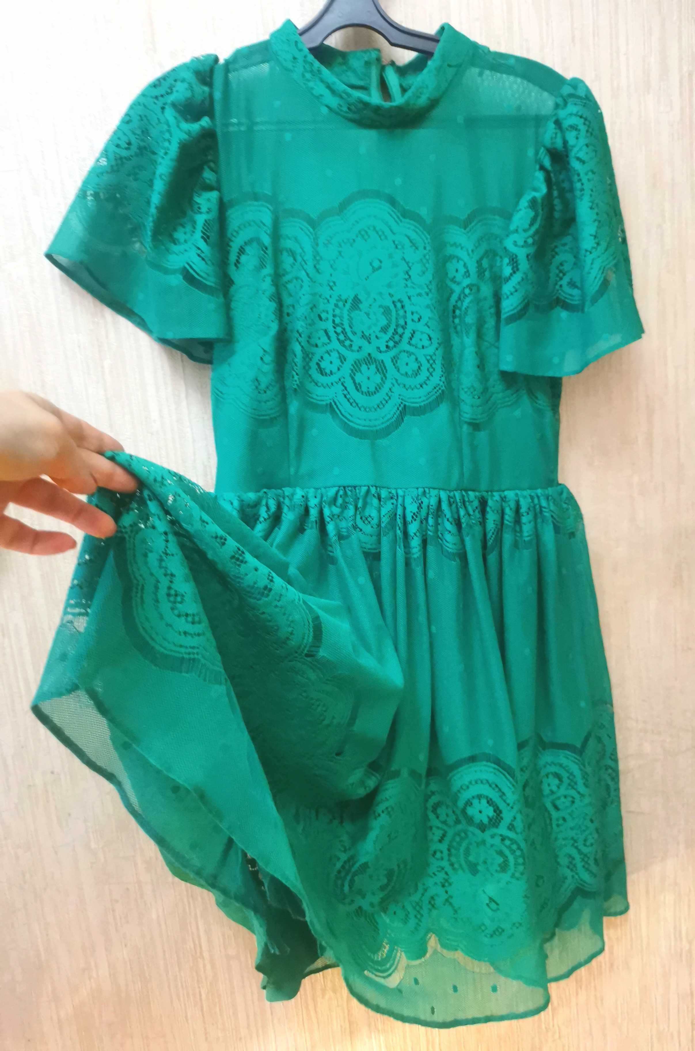 Платье Asos зелене нарядне