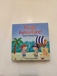 Pirate adventure książka z modelem statek piracki