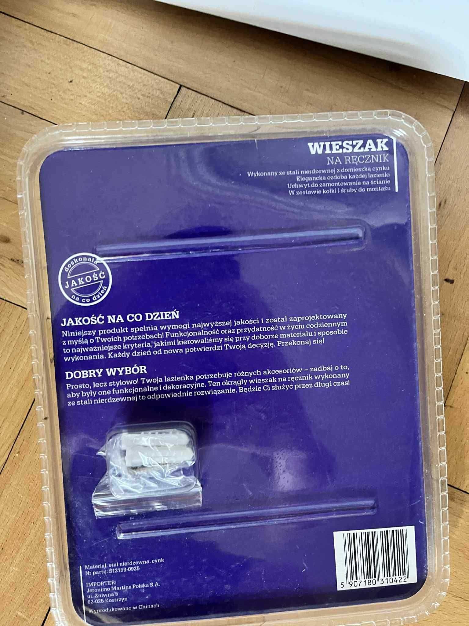 Nowy wieszak na ręcznik
