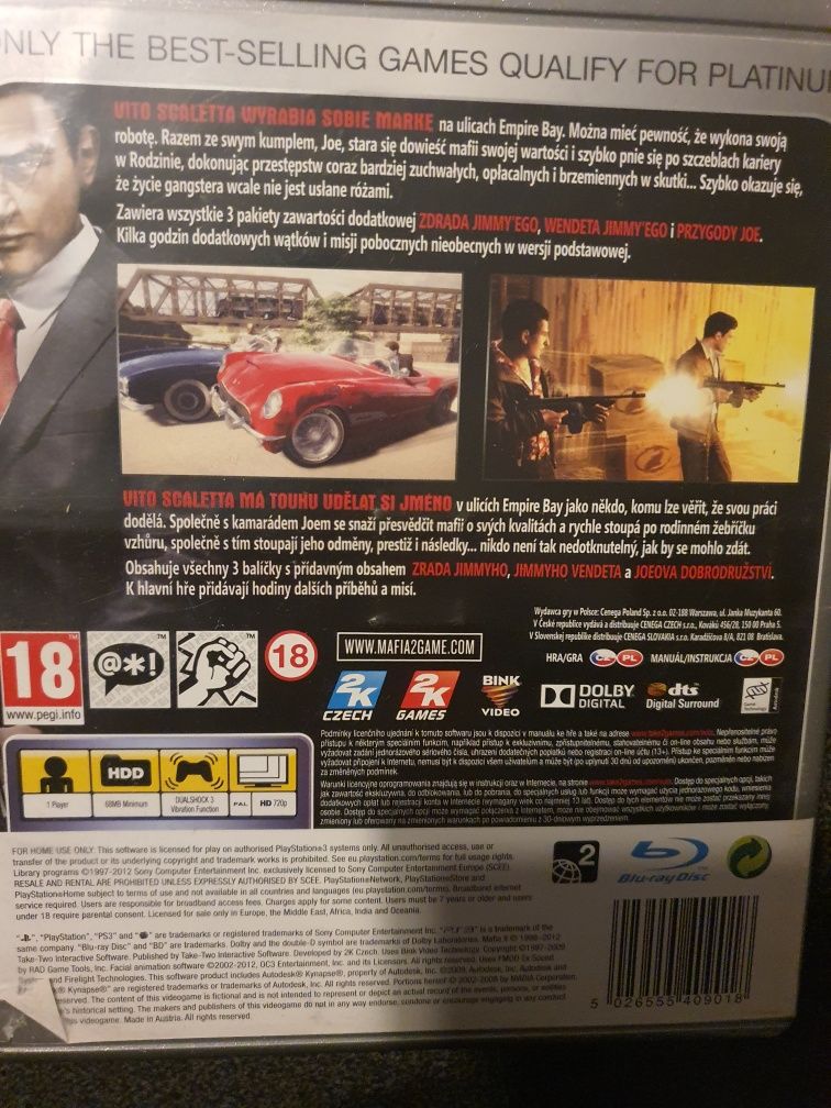 Sprzedam Mafia2 Pl Ps3 PlayStation 3
