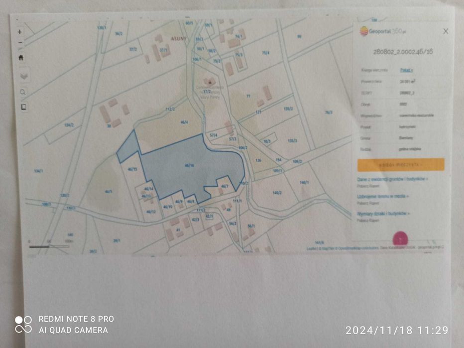 Sprzedam działkę rolną na Mazurach 3,39ha