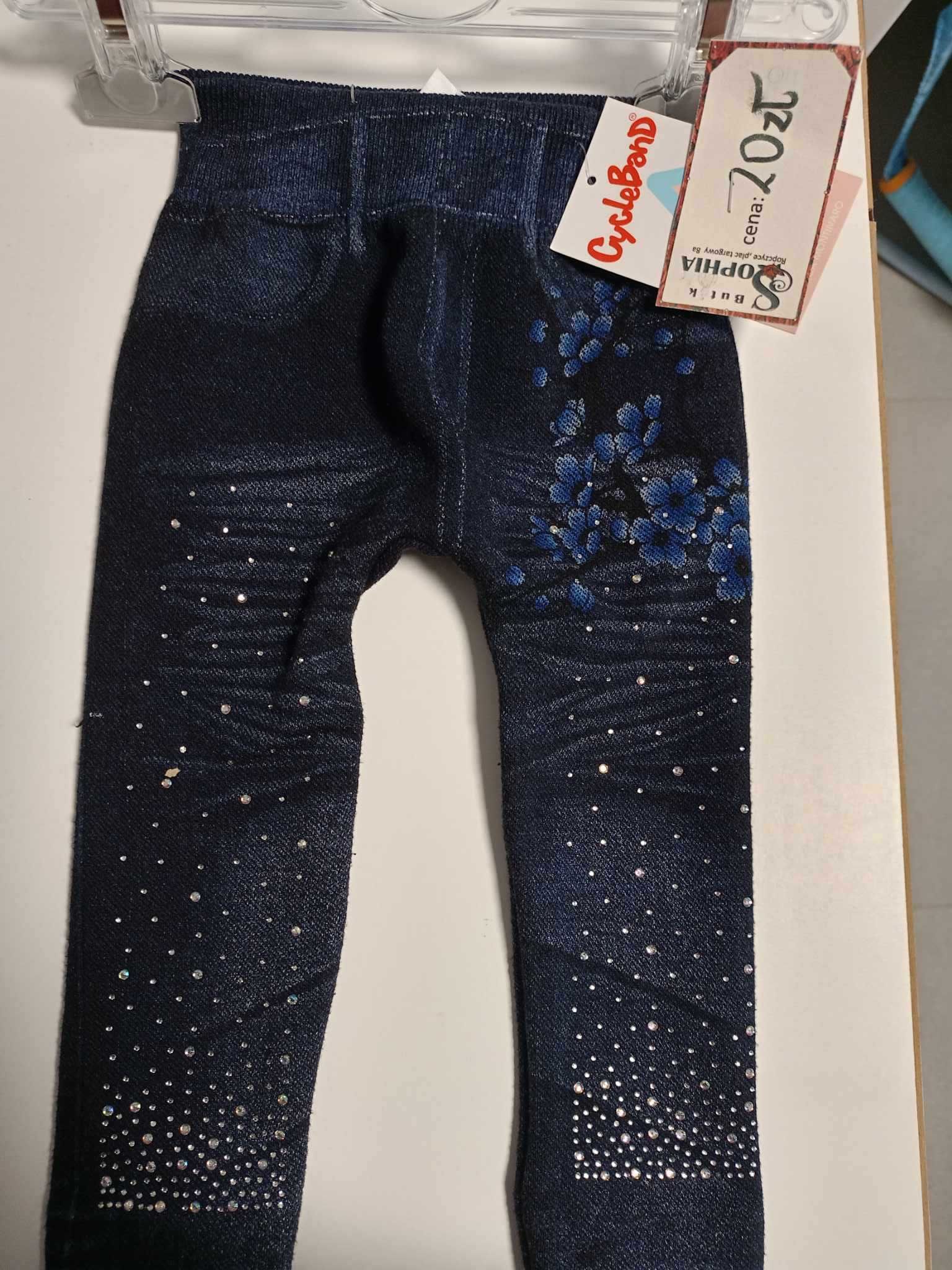 legginsy ala jeansy nowe z metką rozmiar 62-68