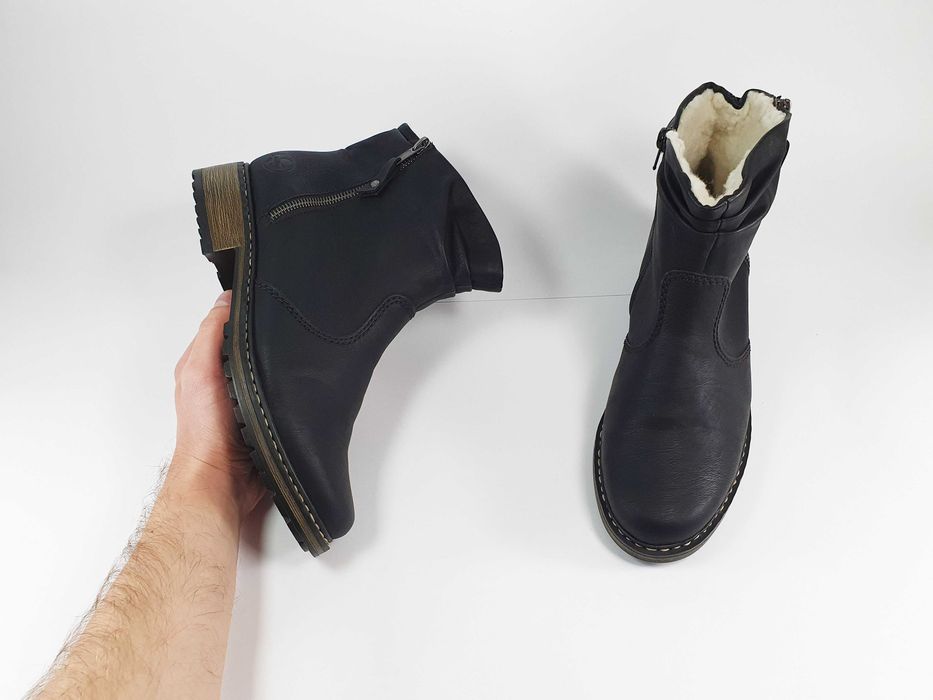 Жіночі черевики Rieker 40 25.5 см 9 US чорні