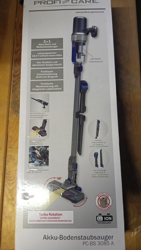 Sprzedam  Bezprzewodowy  Odkurzacz Pionowy   Profi Carey  PC-BS 3085A