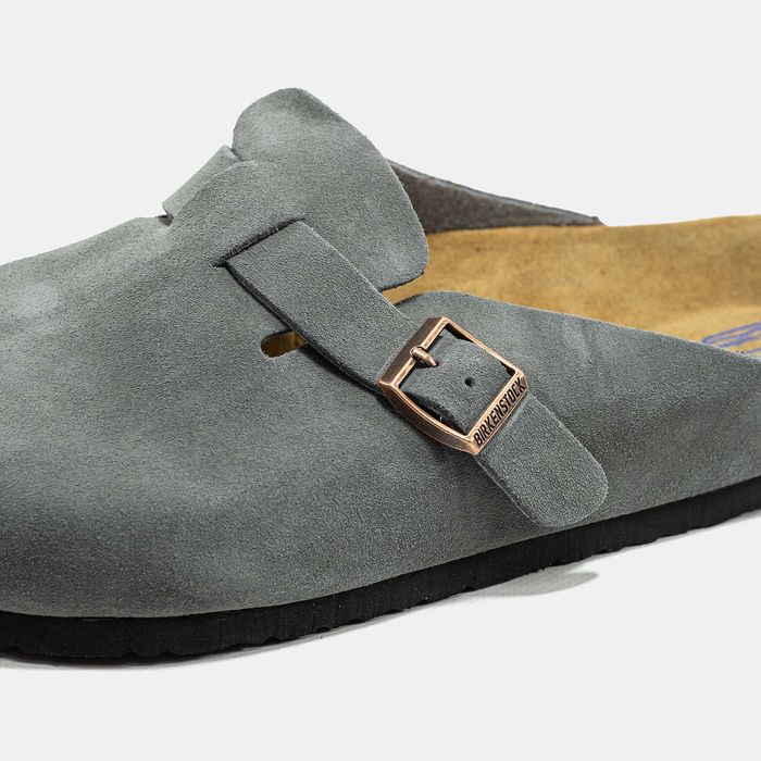 Клоги-сабо Birkenstock Boston Grey premium
