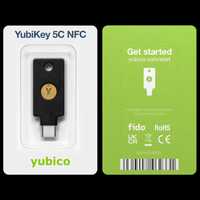 2 szt Klucz zabezpieczający Yubico Yubikey 5C NFC USB-C czarny