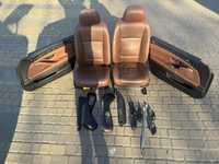 Komplet foteli przednich skóra boczki pamieć BMW F10 lci lift LCEZ