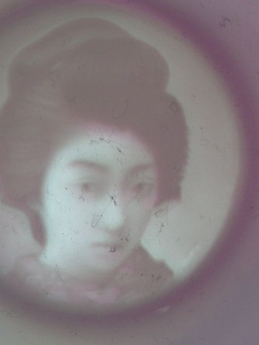 2 Chávenas de porcela  japonesas , cerca 1930 ,Geisha Girl Lithophane