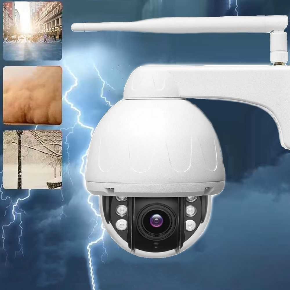 Kamera Kopułkowa Obrotowa PTZ Zewnętrzna Wodoodporna IP Wifi 5Mpx