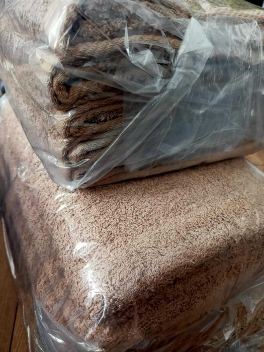 Zestaw 13x ręczników beżowych ręczniki bawełna ręcznik hotelowe sauna