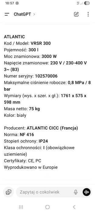 Bojler elektryczny 300 litrów