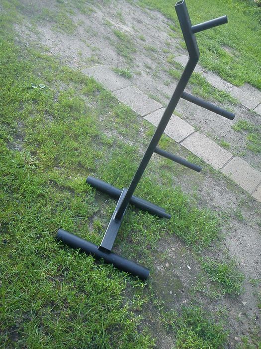 stojak na cieżary 118 cm profesjonalny jak nowy ciężki ławeczka