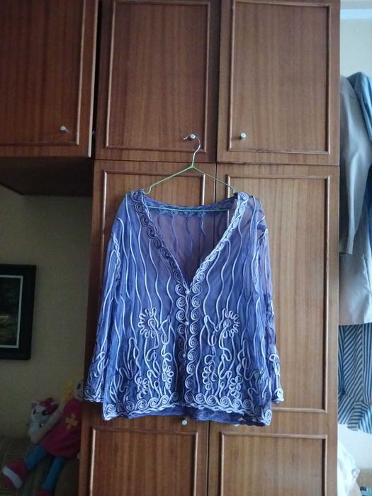 Жіночий мереживний піджак жакет кардиган 50-52/