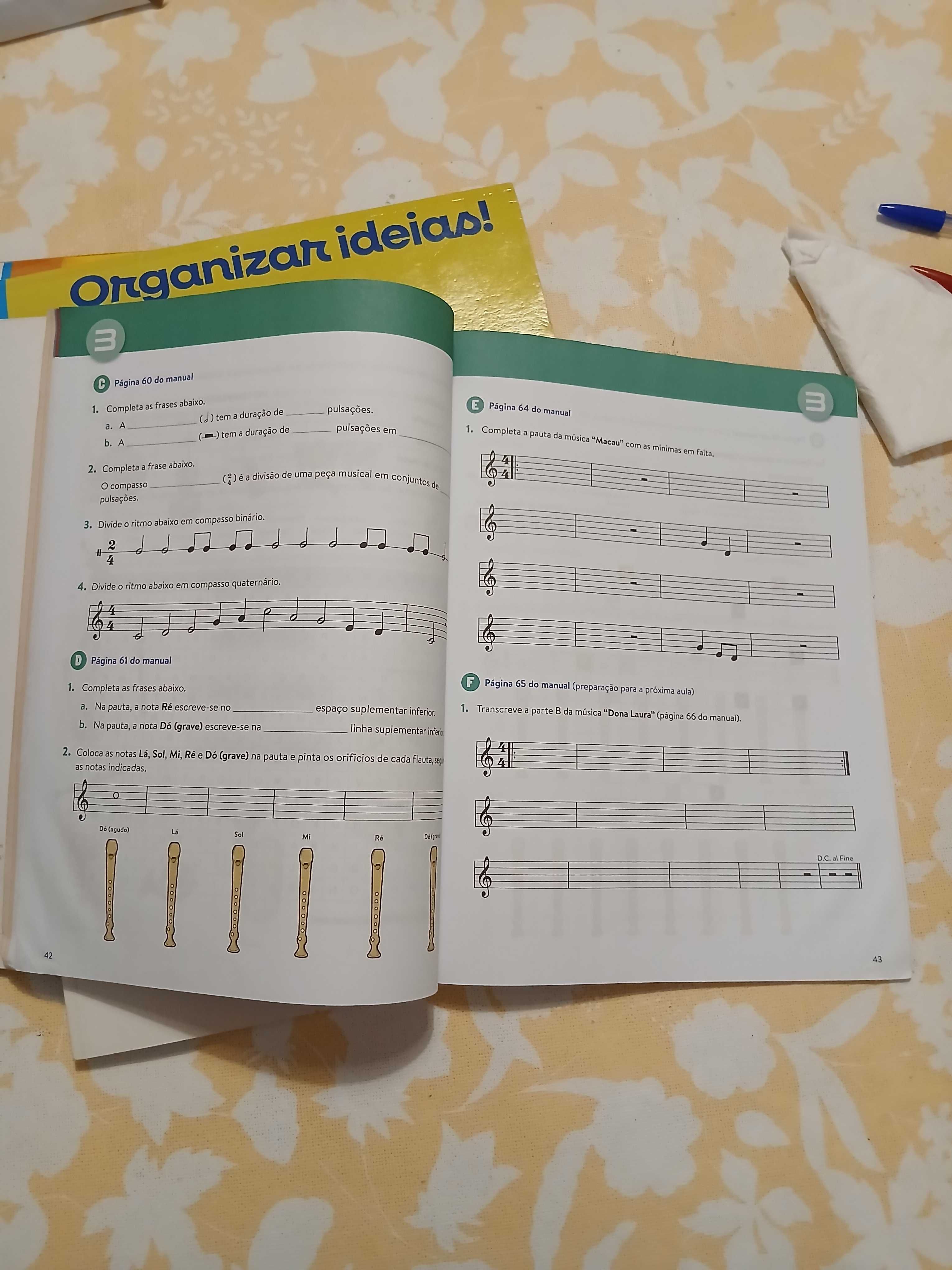 Caderno de atividades 100% Musica 5.ano