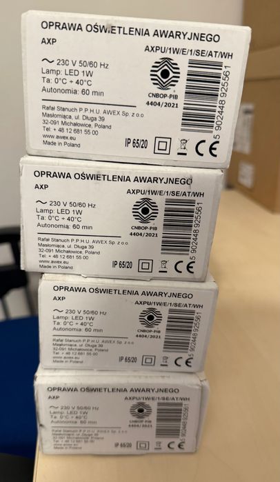 Sprzedam oprawę oświetlenia awaryjnego AWEX AXP