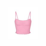 Топ Skims Logo Pointelle Cami Bubble Gum