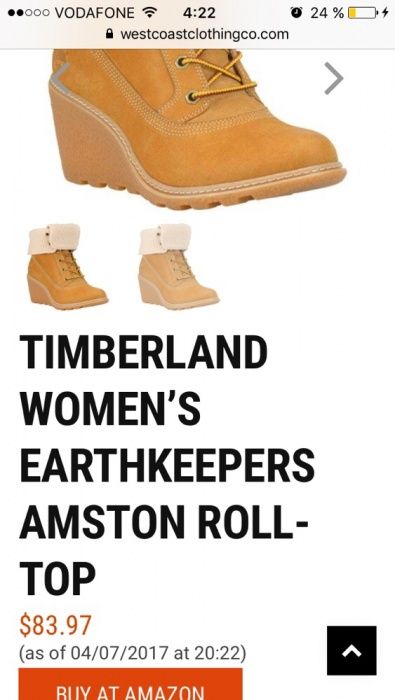 Ботинки Timberland. Оригинал