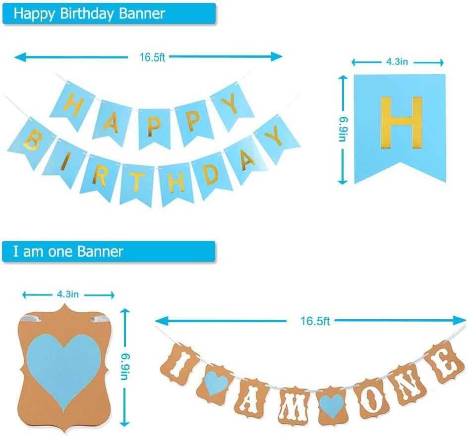Dekoracja urodzinowa na pierwsze urodziny roczek