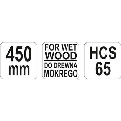 Brzeszczot do drewna mokrego 450mm Yato