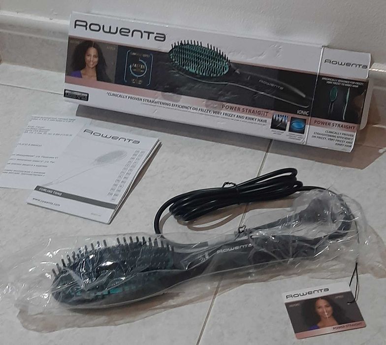 Escova Alisadora ROWENTA Power Straight CF5820 Cerâmica