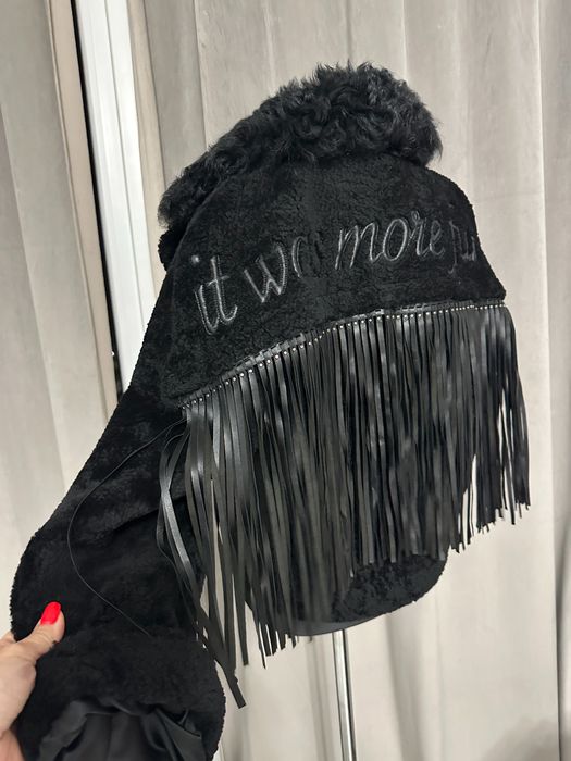 дубленка из овчины с бахромой