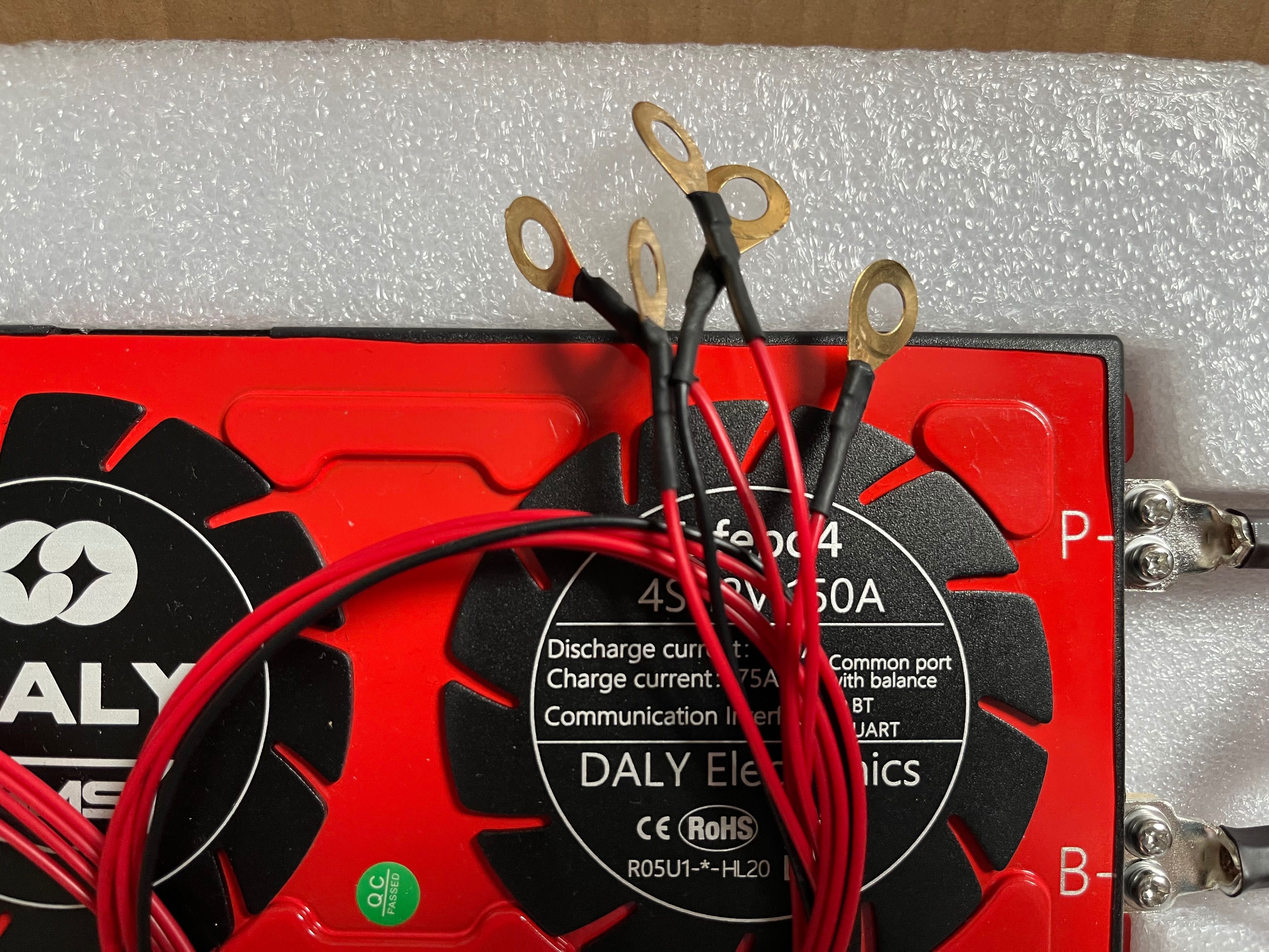 Комплект BMS Daly BMS 150A 12V +  Bms Balancer 4S