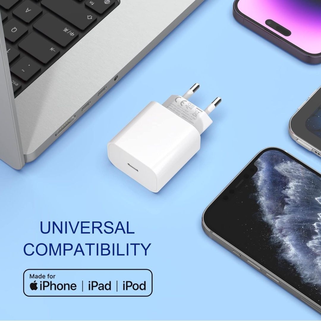 2szt 25W USB C iPhone szybka ładowarka i kabel do ładowania iPhone