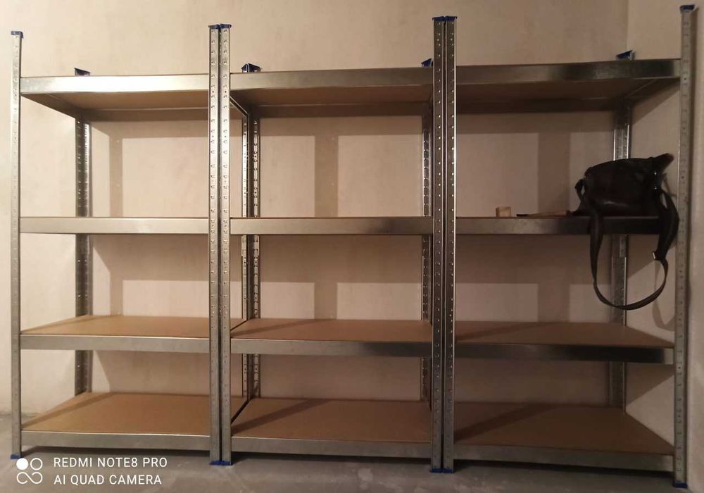 Цех. Оцинкованный стелаж металлический , металевий стелаж оцинкований