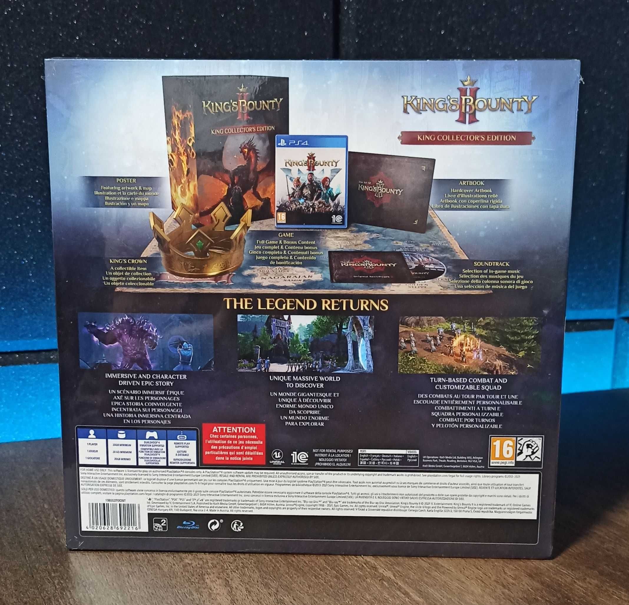 King's Bounty Collector Edition PS4 PS5 edycja kolekcjonerska z koroną