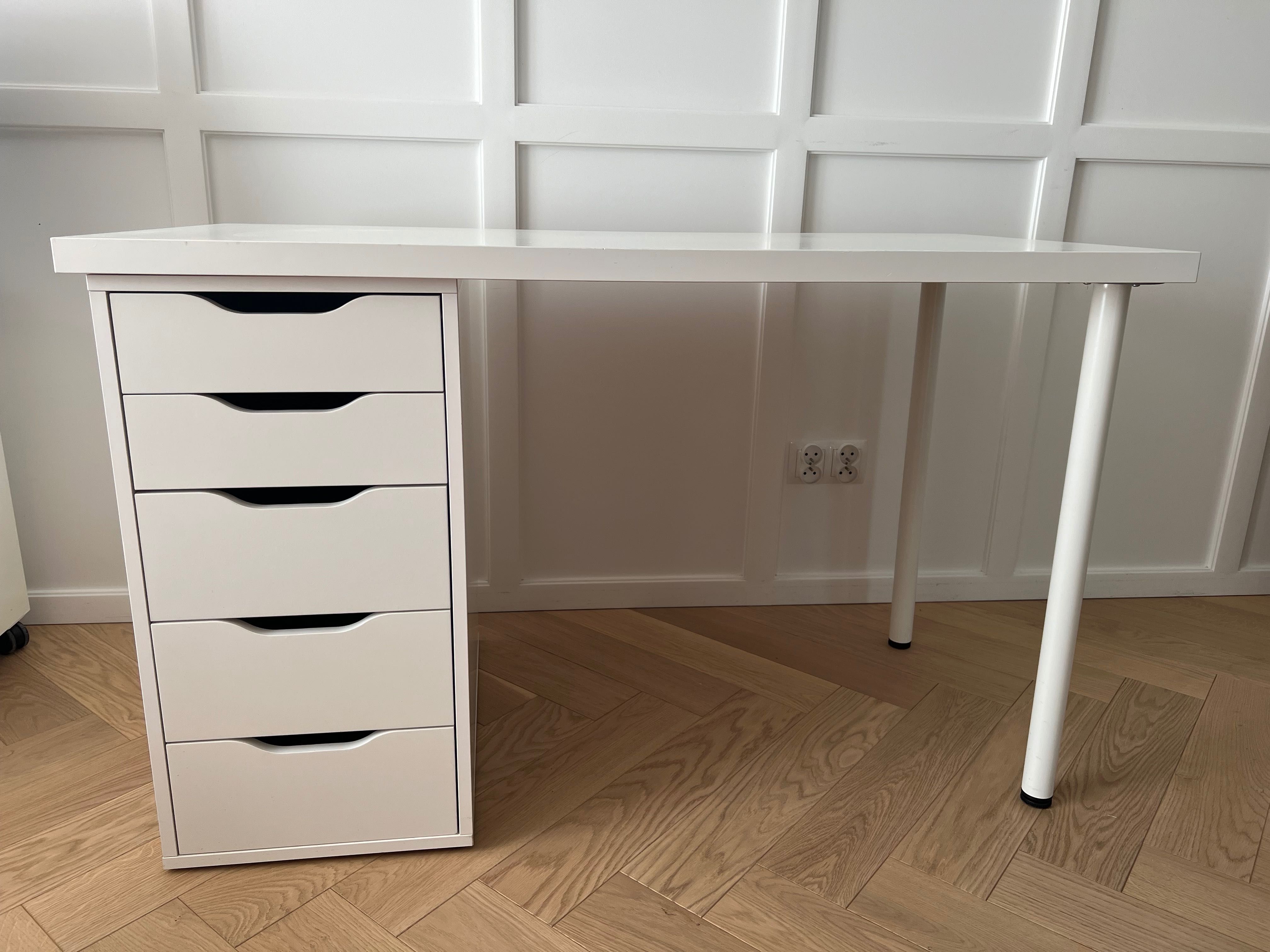 Białe biurko Ikea Lagkapten Białystok