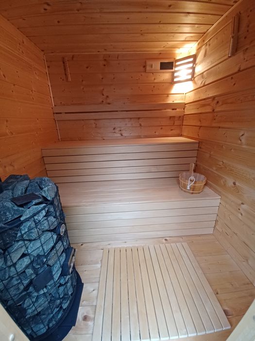 Sauna ogrodowa zewnętrzna Term-Focus z wyposażeniem od Term-Relax