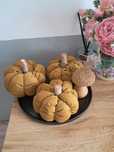 Dynie ozdobne welur velvet zestaw 3 szt