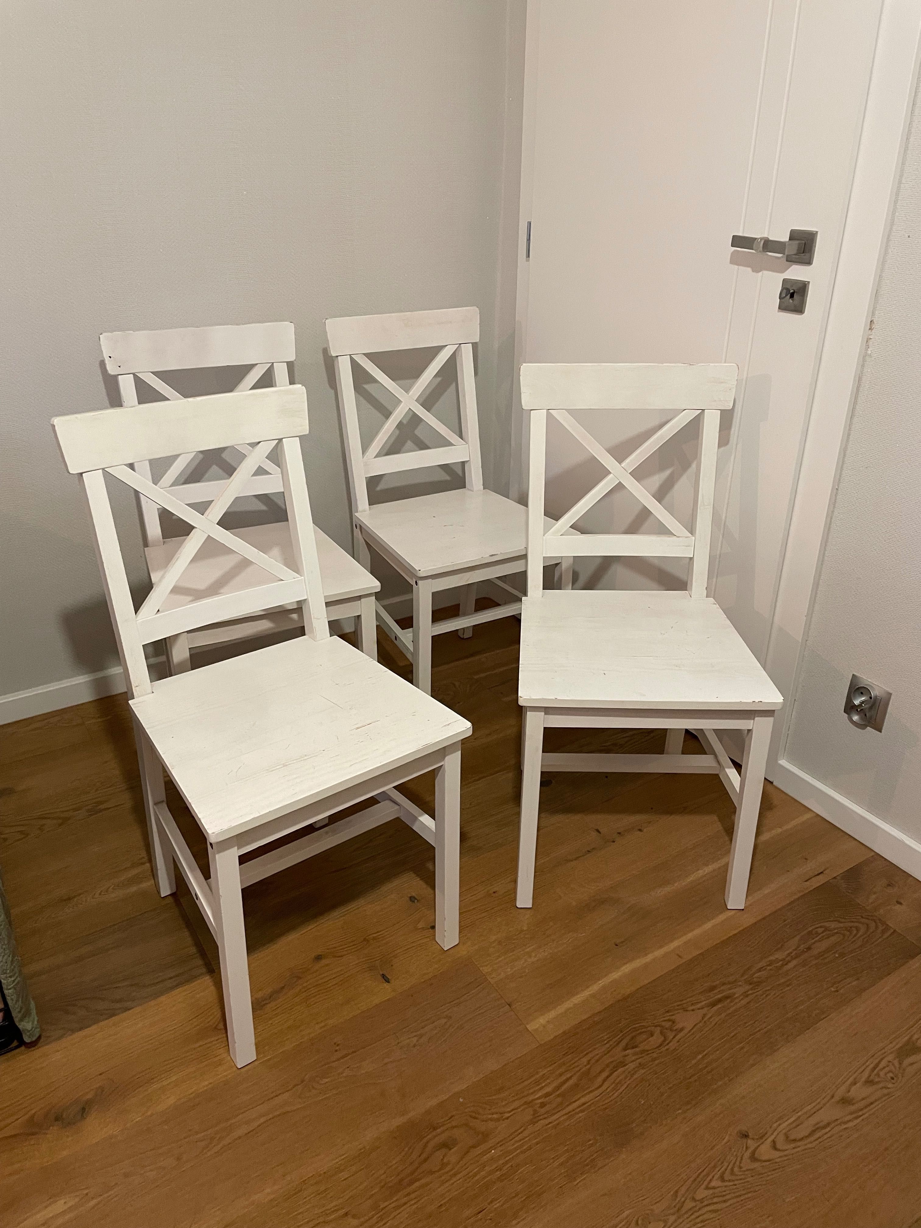 Stół rozkładany Lidl LIVARNO  jak Ikea NORDEN + 4 krzesła JYSK