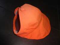 CURLYSUE pomarańczowa dziecięca czapka z daszkiem daszek regulowany