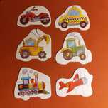 Puzzle dla malucha pojazdy samochody auta