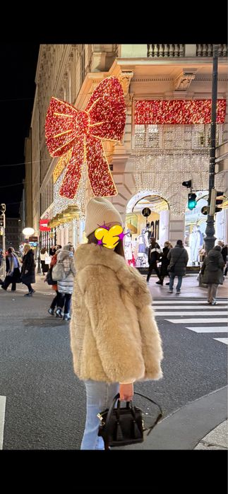 Натуральна шубка під Zara