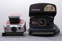 Dwa stare aparaty foto Polaroid SX-70 Land Camera i 600 AF VINTAGE