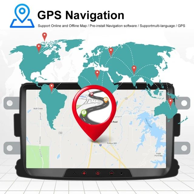 Auto rádio android Renault e Dacia GPS WIFI 8 polegadas NOVO