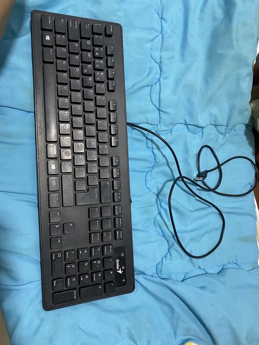 Teclado e auscultador