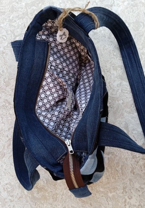 Сумка джинсовая, ручная работа