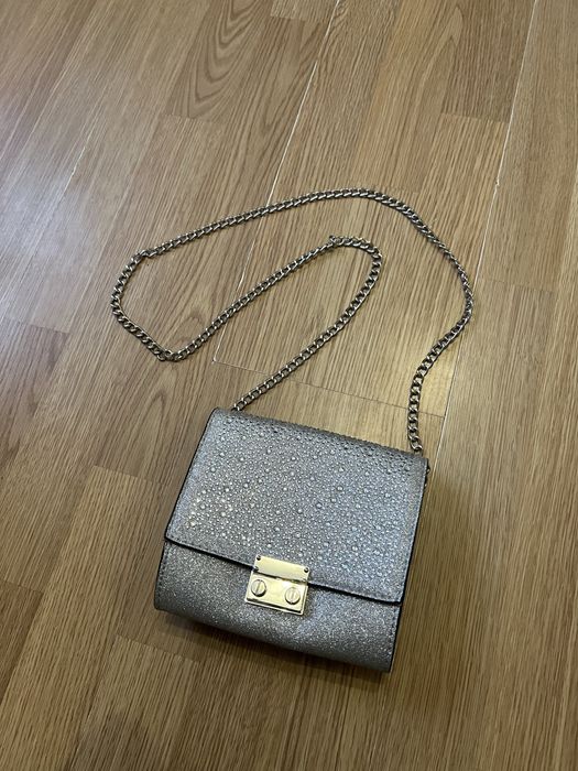 Сумочка срібна (з камінцями-стразами)