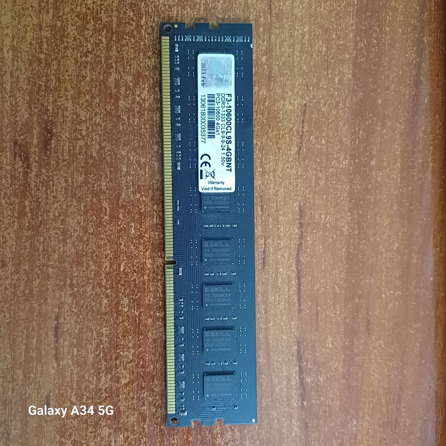Пам'ять F3-10600CL9S-4GBNT  4 GB DDR3 1333 MHz