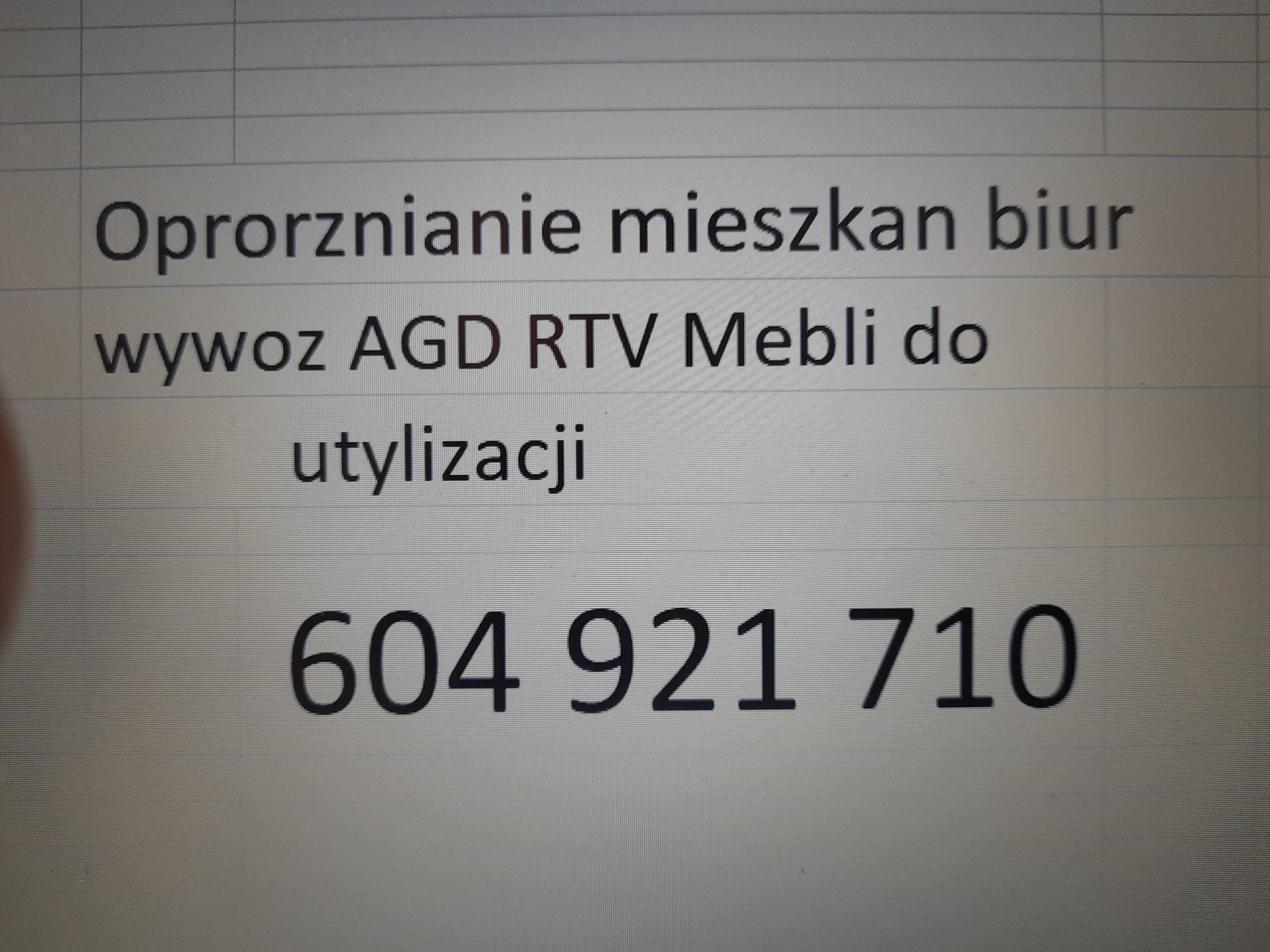 Oproznianie mieszkan biur Wywoz AGD RTV Mebli do utylizacji Ruda Slask