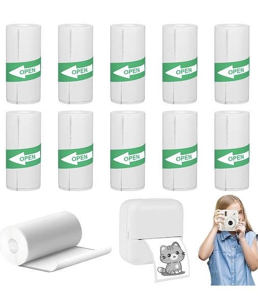 Самоклеючий термопапір для дитячого принтера, фотоапарата 5 шт