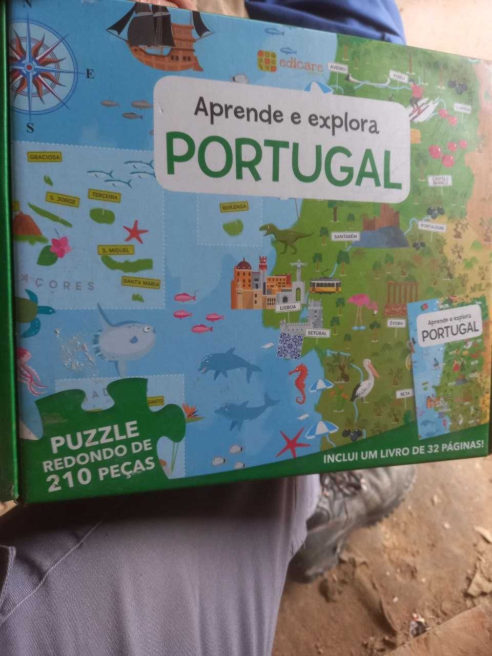 Caixa com puzzle de 210 peças